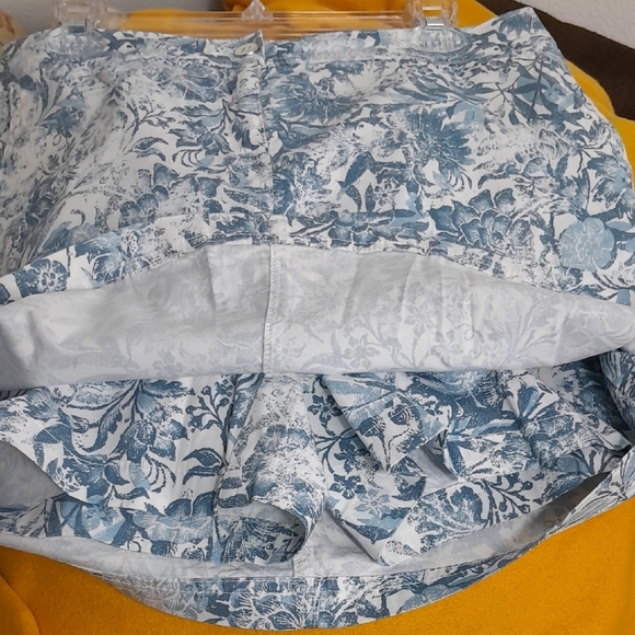 Floral Blue and White Skirt​ - Picture 10 of 14